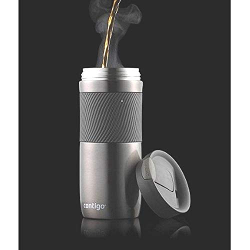 Contigo Byron Snapseal Travel Mug | Stainless Steel Thermal Mug | Vacuum Flask | Leakproof Tumbler | Coffee to Go Mug with BPA Free Easy-Clean Lid